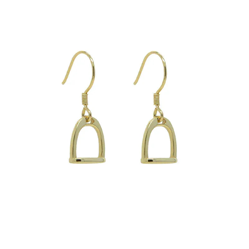 Silver Stirrup Earrings