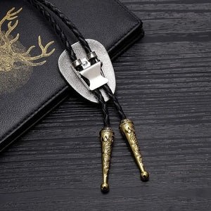 Bolo tie i guld med örnmotiv Silver och guld