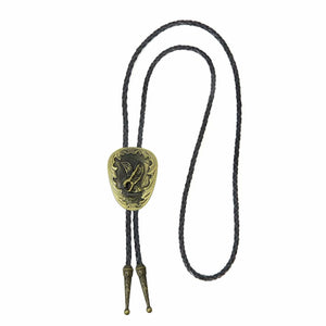 Bolo tie med flygande örn i antikmetall Antikguld