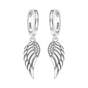 Orstarry 925 Sterling Silver Sparkling Wings Earrings Original Jewelry Drop Earrings Women Jewelry Party Trendy Anniversary Gift OTE4095