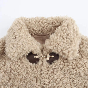 Teddy jacka dam beige
