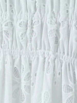 Vit klänning broderi anglaise