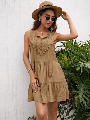 Western klänning Khaki / S