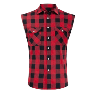 Ärmlös skjorta herr Röd / S