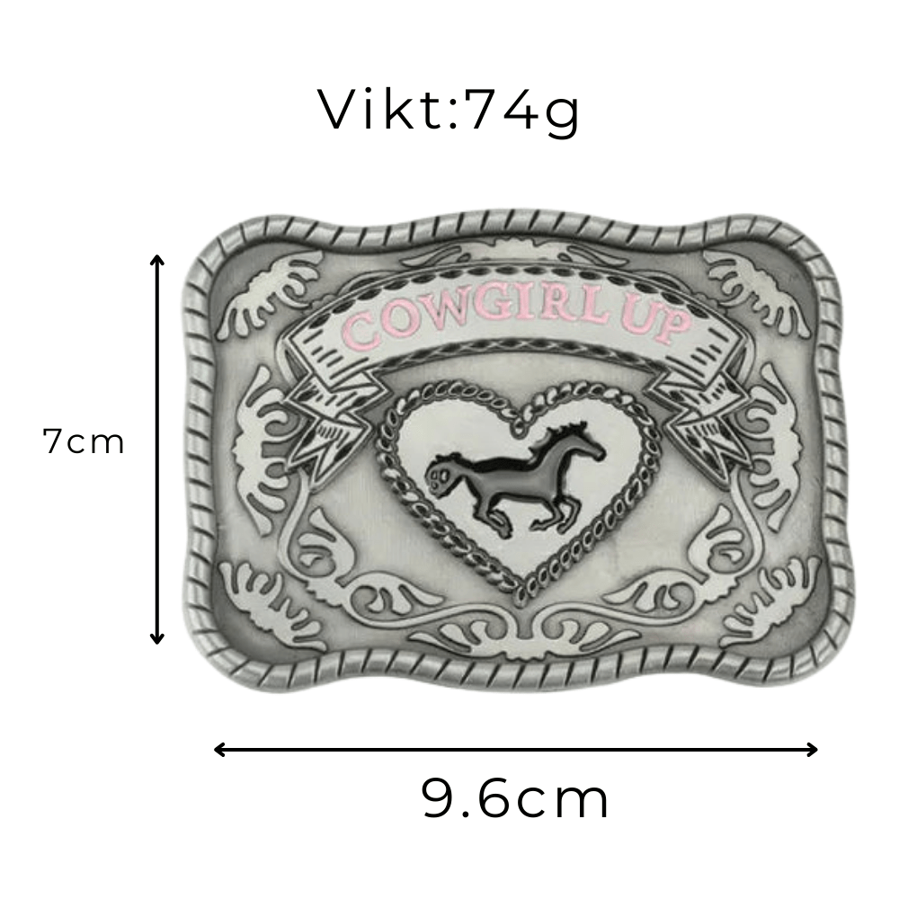 Bältespänne Cowgirl Up