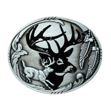 Bältespänne hjort fjädrar jakt western Silver