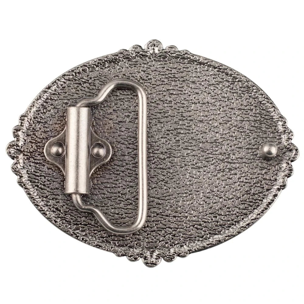 Bältespänne med kors och ornament i westernstil