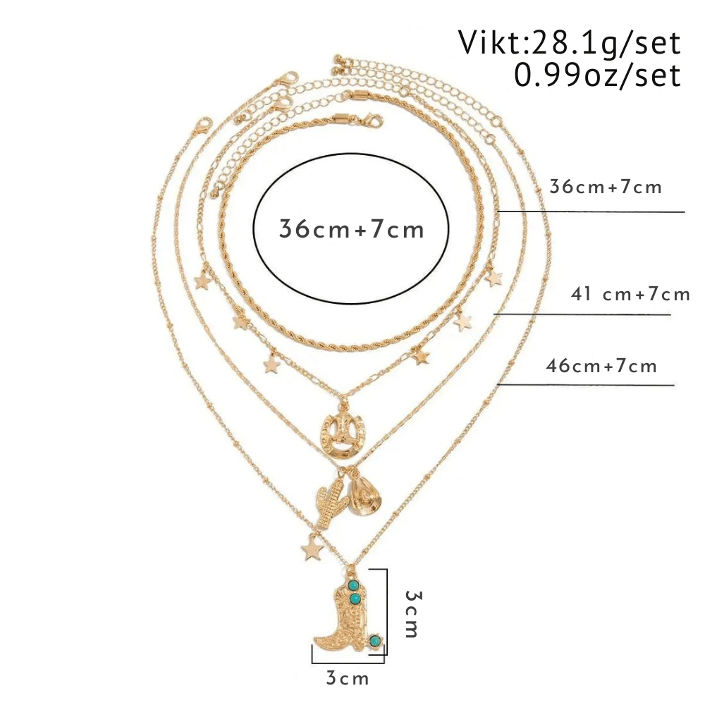 Bohemisk flera halsband