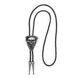 Bolo tie med dödskalle i vintage-stil Silver