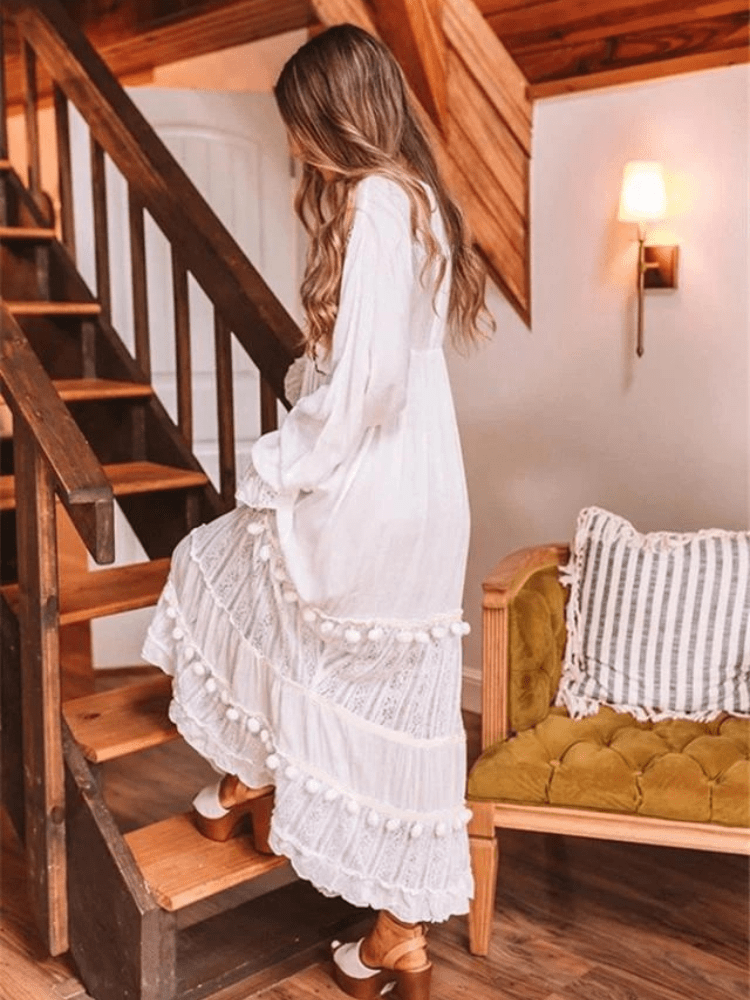 Broderad klänning
