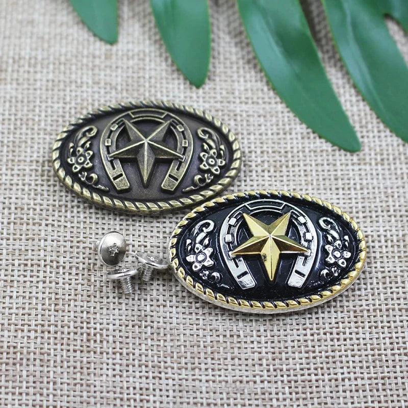 Concho med stjärnmotiv i retrostil