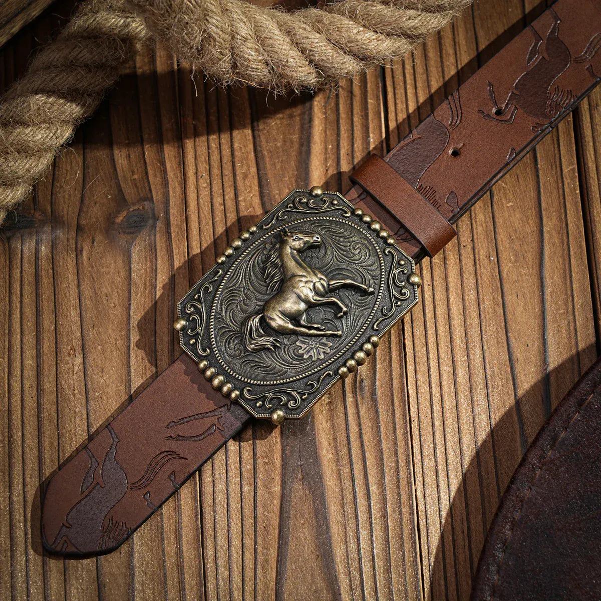 Cowboybälte hästspänne