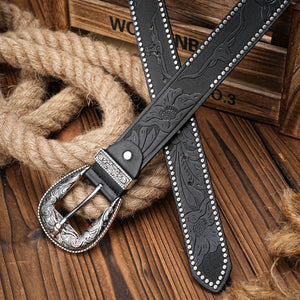Cowboybälte med Silver­spänne