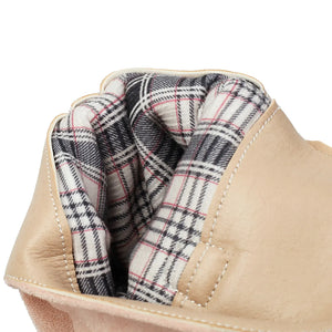 Cowboyboots i mjuk mocka med rynkad skaftdesign