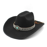 Cowboyhatt dam Svart / 57-59cm