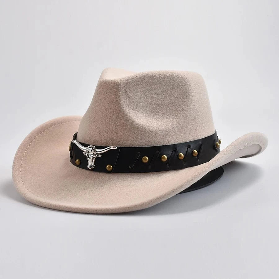 Elegant cowboyhatt i filt