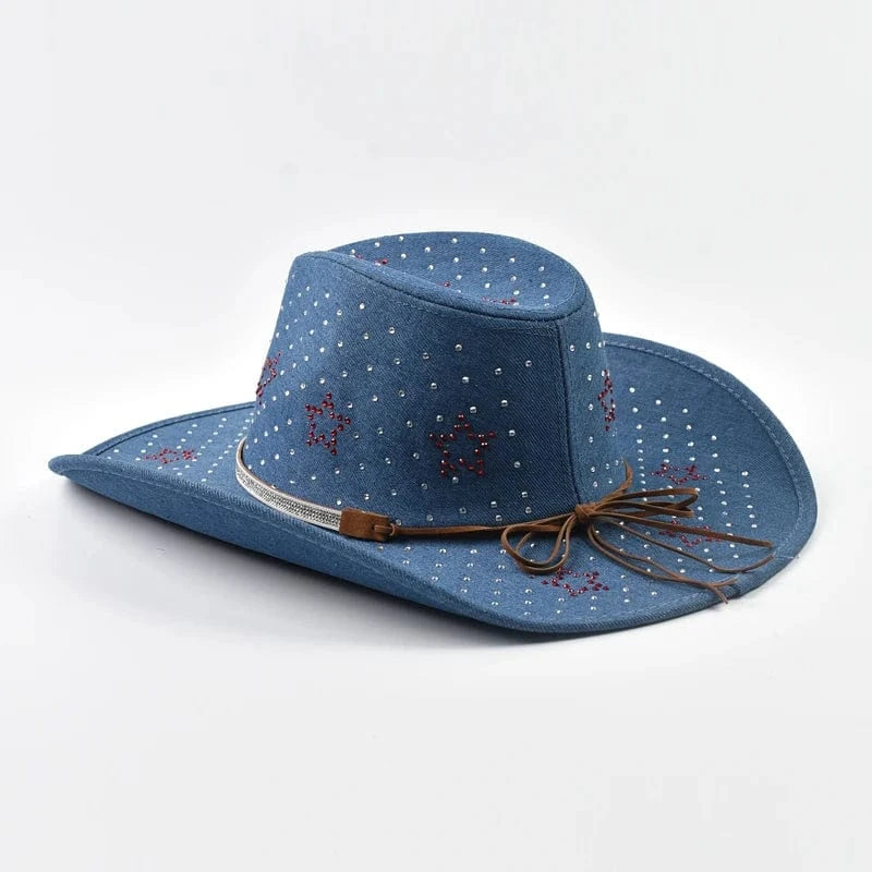 Elegant Westernhatt med Strass