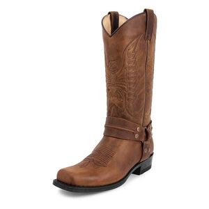Höga Cowboy Biker Boots för Herr Brun / 39.5