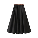 Kjol med skärp Svart / One Size