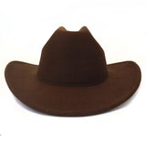 Klassisk cowboyhatt filt Brun / 56-58cm