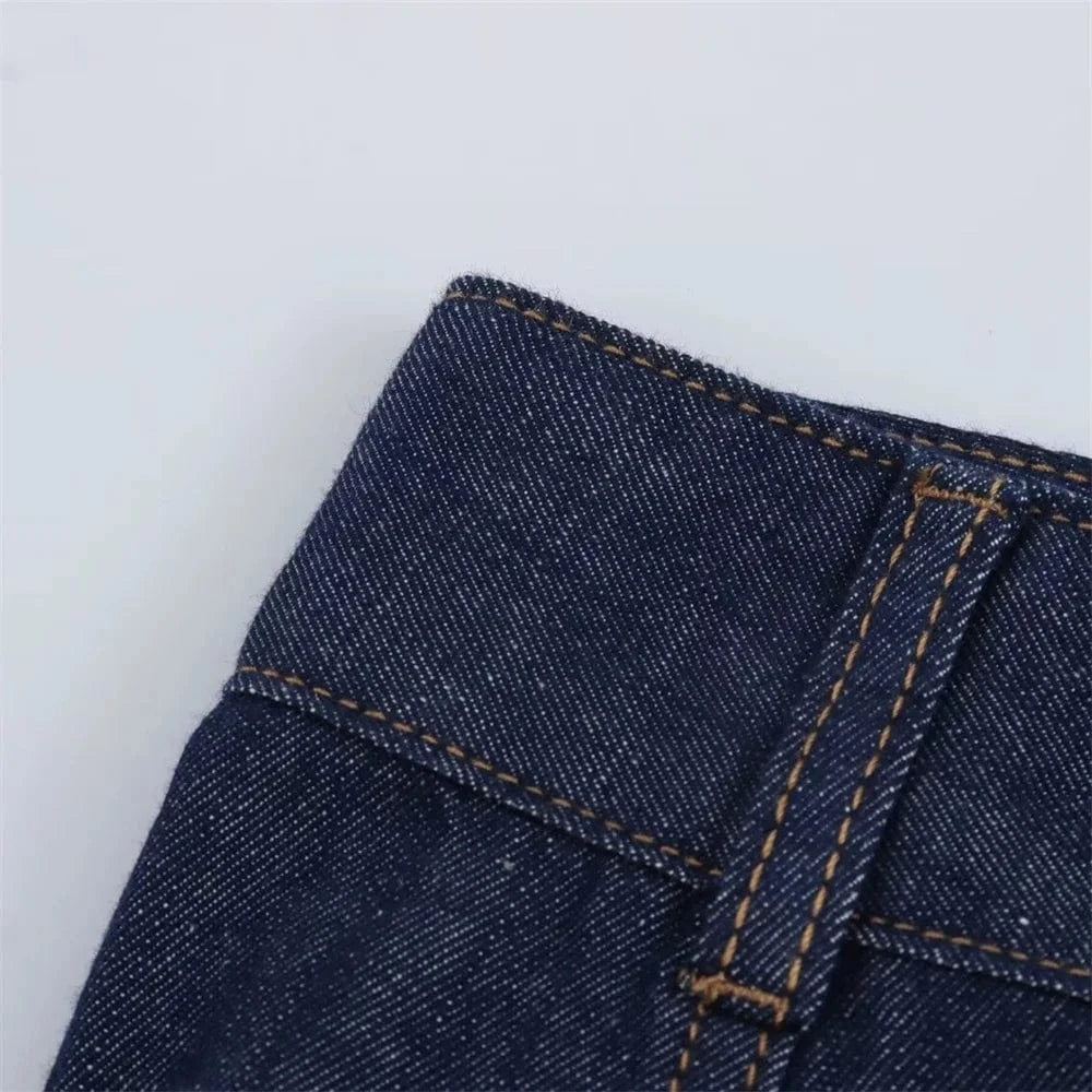 Lång Omlottkjol i Jeans