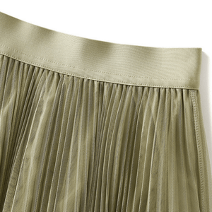 Lång plisserad kjol