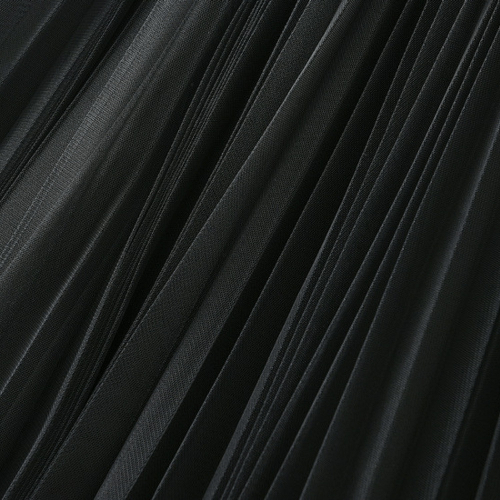 Lång plisserad kjol