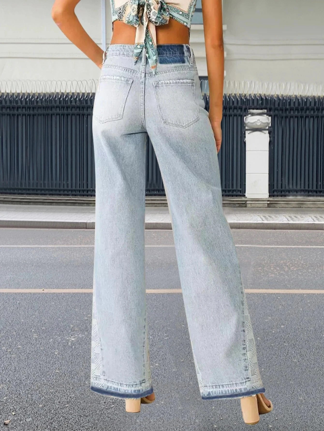 Ljusblå jeans dam