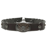 Mörkbrun westernhattband longhorn Mörkbrun / 56-58cm