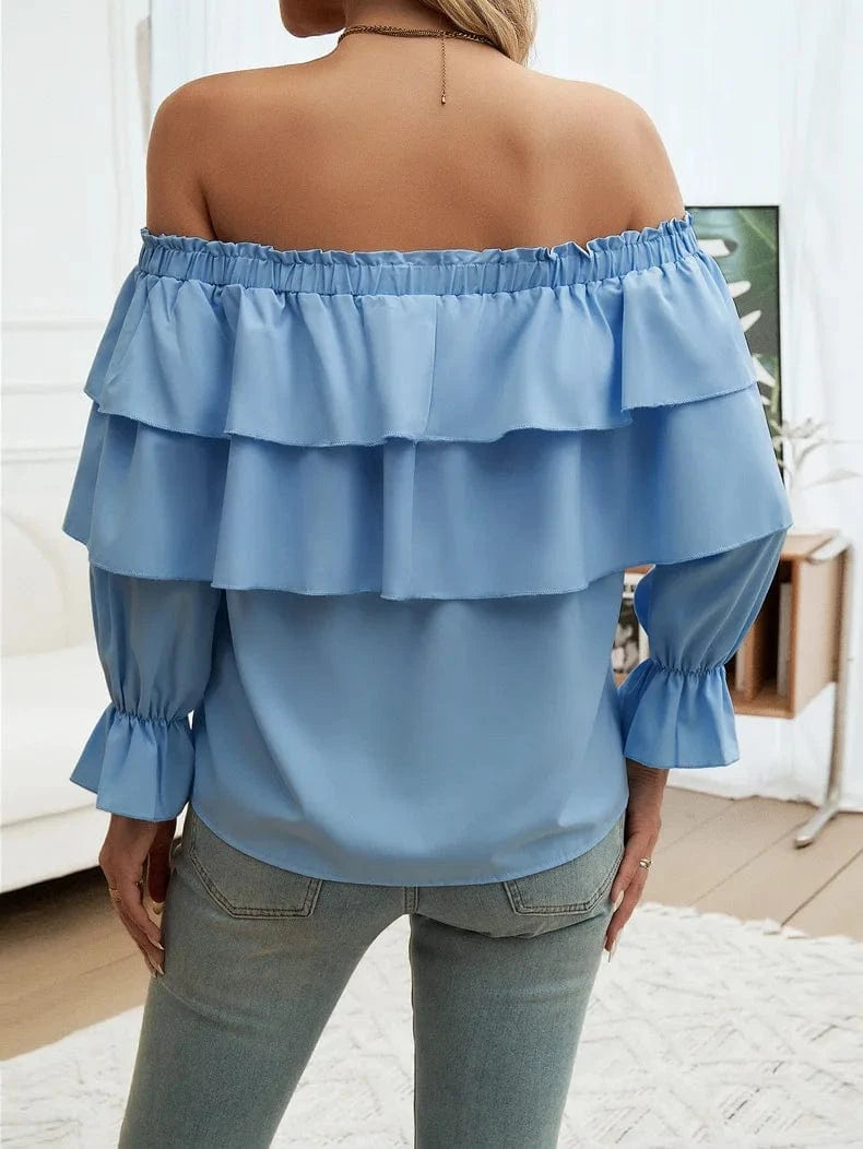 Off shoulder blus