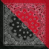 Röd svart bandana Röd svart