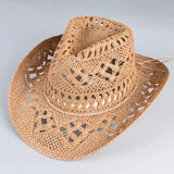 Sommar Cowboyhatt Halm Ljusbrun / Ungefär 58cm