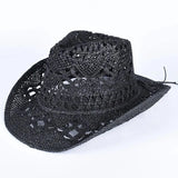 Sommar Cowboyhatt Halm Svart / Ungefär 58cm