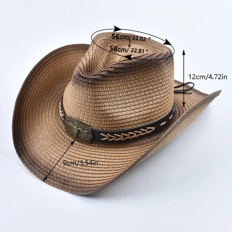 Strå cowboyhatt