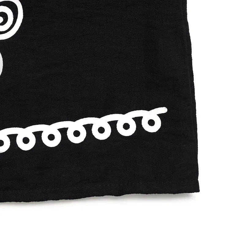 Svart sommarblus i Y2K-stil