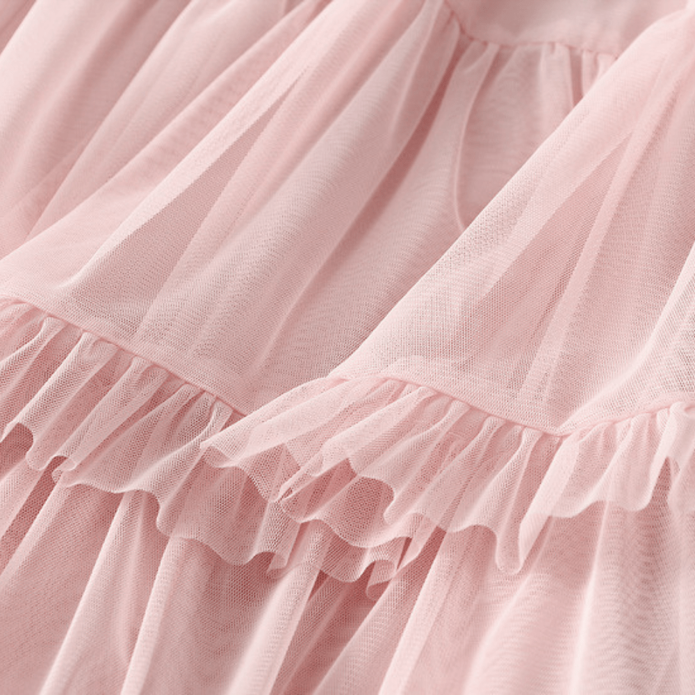 tyllkjol med dubbla volanger