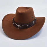 Ullfilt cowboyhatt Brun / 56-58cm