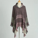 Varm poncho dam Rosa / One Size