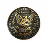 Vintage concho med dollarörn Antik guld