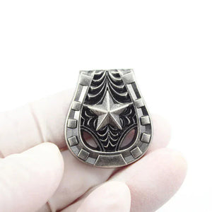 Vintage concho med stjärnmotiv