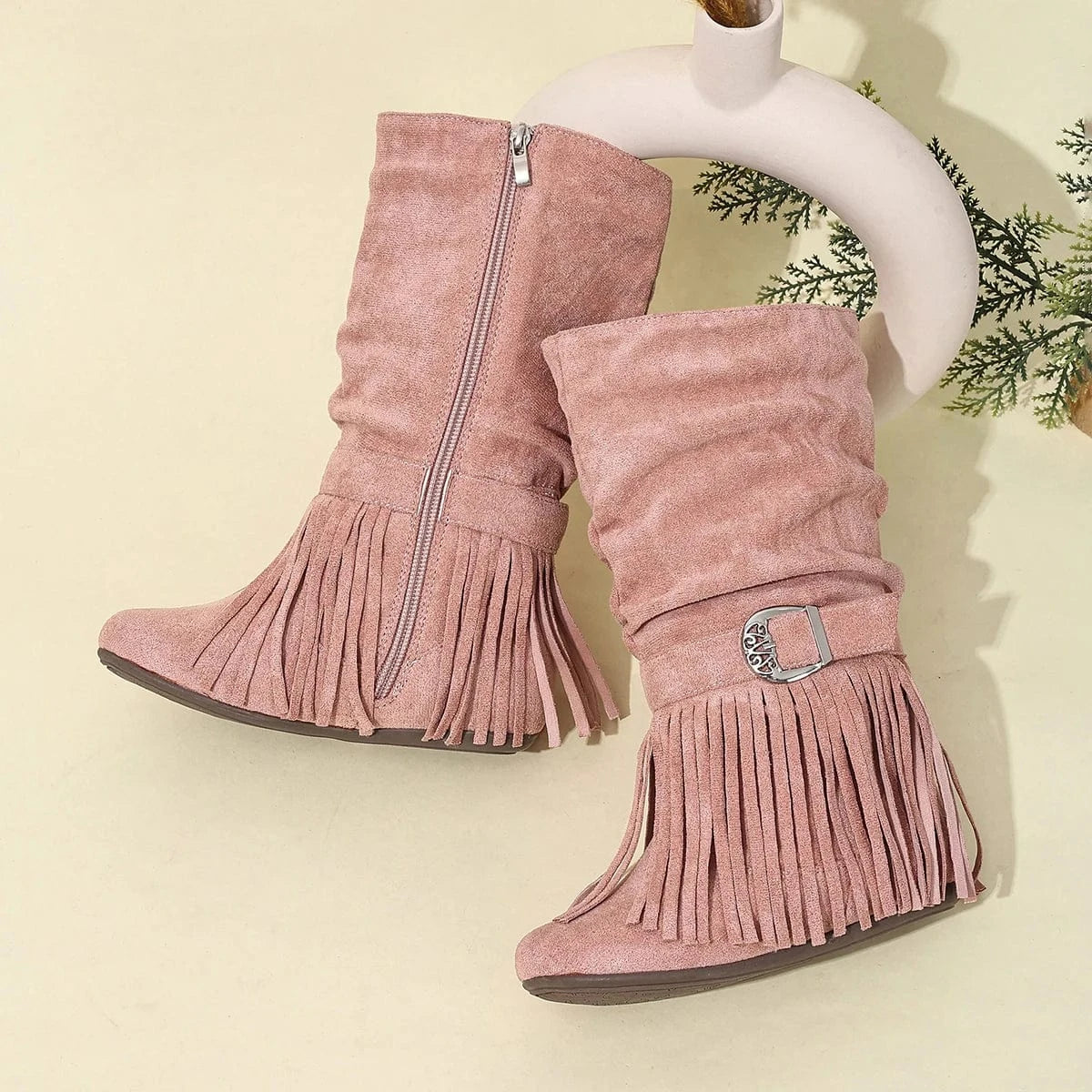 Cowgirl Boots med Fransar för Flickor