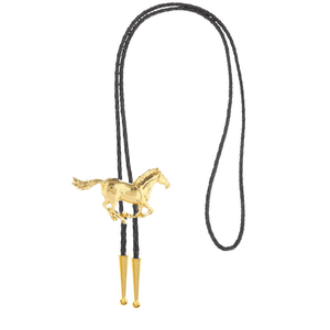 Western Bolo Tie med galopperande häst