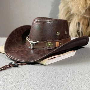 Western Cowboyhatt Oxhuvud Brun 2 / 56-58cm
