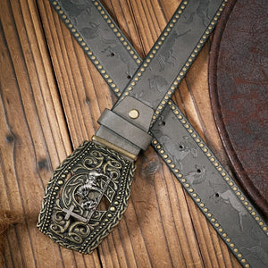 Westernbälte med häst och cowboy
